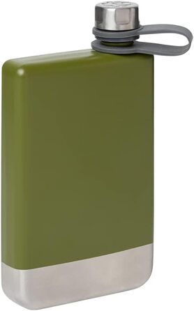 Фляга Rammstein 'Benzin' оливкова, офіційний мерч гурту, нержавіюча сталь