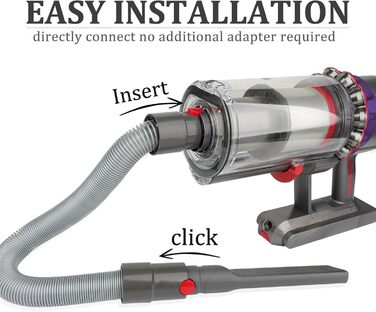 Тримач щітки, органайзер кріплення для пилососів Dyson V10, V8, V7, V11 (без адаптера, пряме підключення). Підходить для Dyson V7 Tierauslöser, V10 Tiermotorhead.