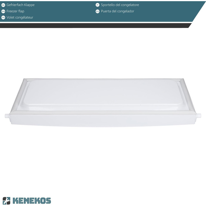 Freezer door, freezer compartment door compatible with Bauknecht, Whirlpool, Indesit C00374091, alternative for 481241619514 and 481241619711, refrigerator integrated freezer replacement part