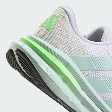 Жіночі кросівки Adidas Galaxy 7, Cloud White/Mint Lime Burst, 44 EU