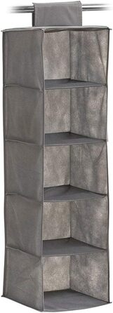 Органайзер для зберігання Zeller 14614 з 8 відділеннями, флізелін, тканина, сірий, 18 x 30 x 105 см