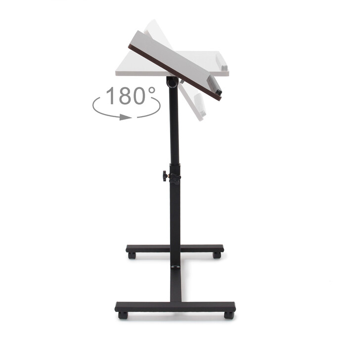 Relaxdays Adjustable Height Laptop Table Wood
