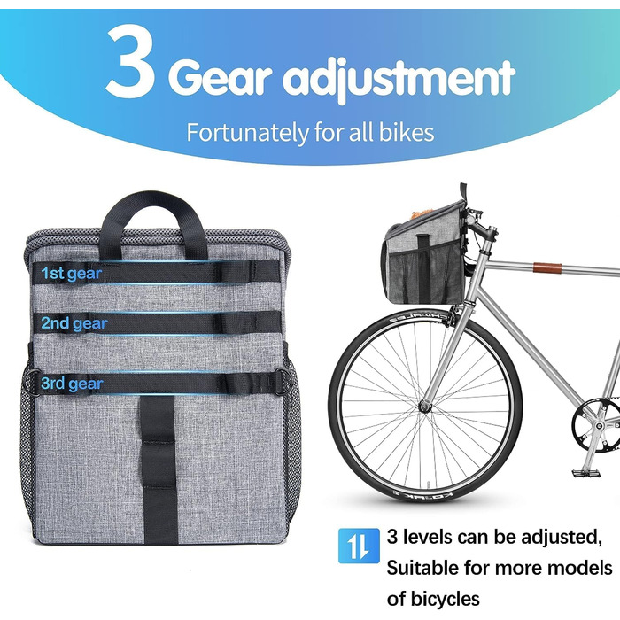 Фahrradkorb Wakytu Hunde Transporteur: Рюкзак-переноска для собак на велосипеді, сірий, 31x26x36 см