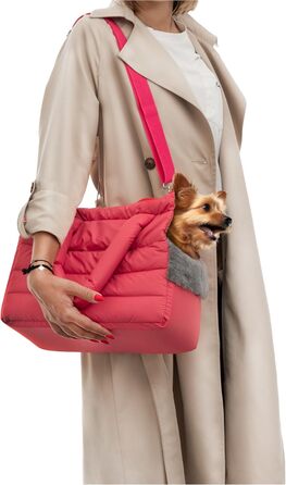 Транспортна сумка для собак та котів середнього розміру (8 кг), оливковий колір, HIMBEERFARBEN (M, 40x20x30 см)