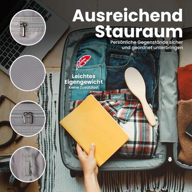 Чемодан GENTOR великий на колесах 64x44x24 см – Легкий валіз з жорстким корпусом та TSA-замком – Чемодан з жорсткою обшивкою L для подорожей та відпочинку – Чорний L Чорний