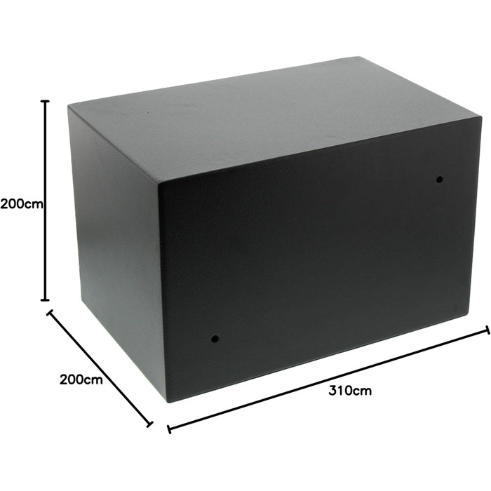 Трюмо Burg Wächter Favor S3 E з сейфовим замком, чорний, 200 x 310 x 200 мм, подвійний ригель, Single