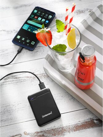 Powerbank Intenso Powerbank XS 5000mAh чорний – зовнішній акумулятор для смартфона, планшета, MP3-плеєра, цифрової камери