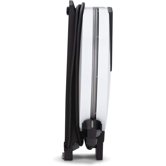 Вафельниця Cloer 1200 Вт для класичних вафель XXL, 19,5 см, сталева, біла, без сигналу