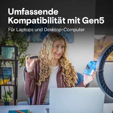 SSD Crucial P510 1TB M.2 NVMe PCIe 5.0 Gen5 з радіатором, до 11000 МБ/с читання, 9500 МБ/с запис, для ПК та PS5