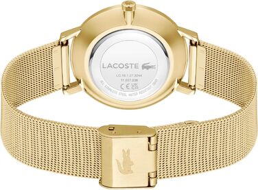 Годинник Lacoste Analog Quartz Crocorigin для жінок з браслетом з нержавіючої сталі золотого кольору