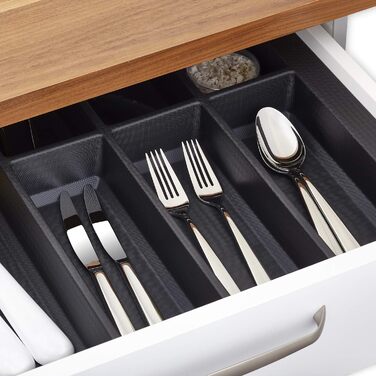 Лоток для столових приборів ORGA-BOX VII чорний 826x474 мм для кухонь Beeck, Siematic, Schröder, корпус 90 см