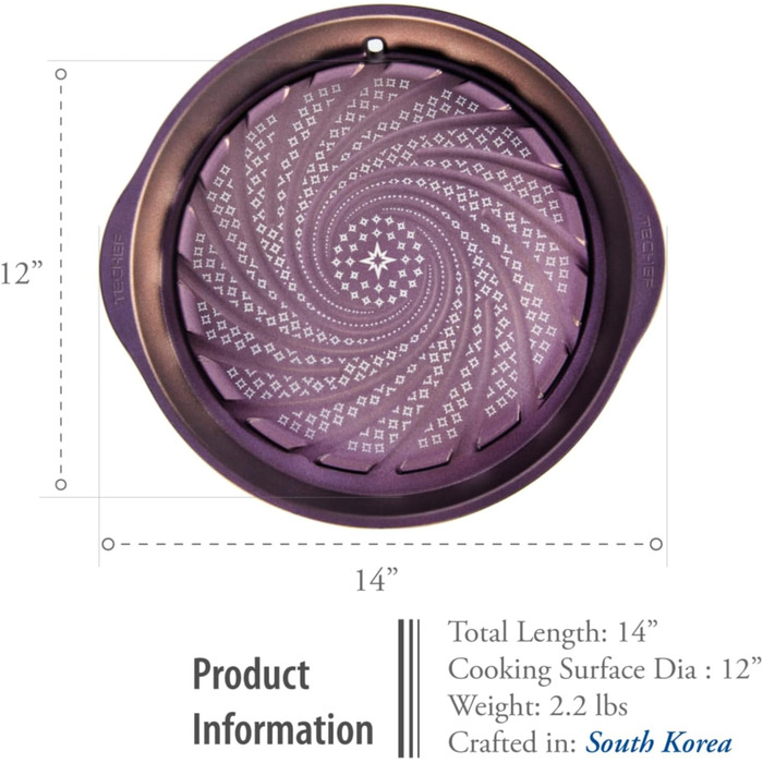 TeChef Grillpfanne корейське барбекю антипригарна, з тефлоновим покриттям без PFOA