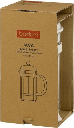 Bodum Java 3 чашки, 350 мл, френч-прес, білий, 0.35 л