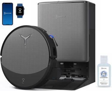 Робот-пилосос з функцією вологого прибирання ECOVACS T90 PRO Omni, 30 000 Па, PowerBoost, матовий чорний