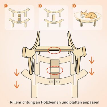 Кішка Лежанка CheerPals, велика, 55x55 см, м'яка, біла, для котів усіх порід