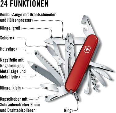 Мультитул Victorinox Handyman: 24 функції, ніж, відкривачка для консервів та корка, Швейцарський  ніж