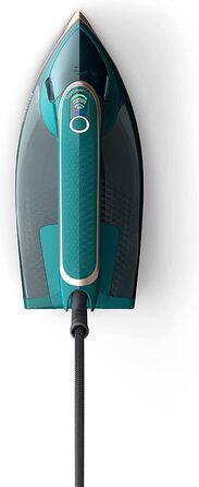 Парова праска Philips Azur 8000, 3000 Вт, 70 г/хв, 240 г паровий удар, OptimalTEMP, опалова зелена