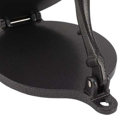 Пресс для тортилій з алюмінієвого сплаву, ручний, для приготування тако, патоконів, тортилій, роті, піци (20 см, чорний)