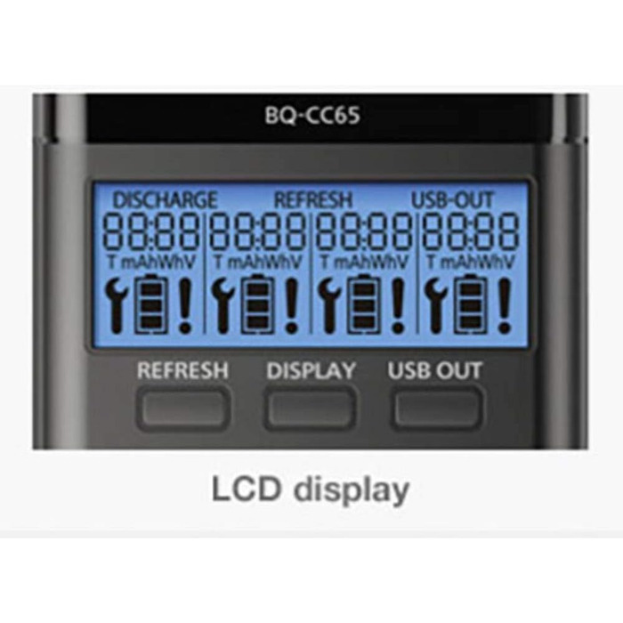 Зарядний пристрій Panasonic Eneloop Pro для акумуляторів 44200, AA/AAA з LCD-дисплеєм та функцією Refresh