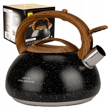 Класичний сталевий чайник Karl Hausmann, 3 л, чорний/сірий