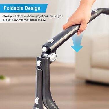 Акіта Бездротовий акумуляторний пилосос 3 в 1: ручний та вертикальний. Легкий, 22.2 В, 150 Вт, для підлоги, килимів, шерсті тварин. (AKU10)