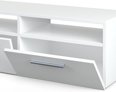 Тумба під телевізор Vicco Diego, білий глянець, 95x38 см