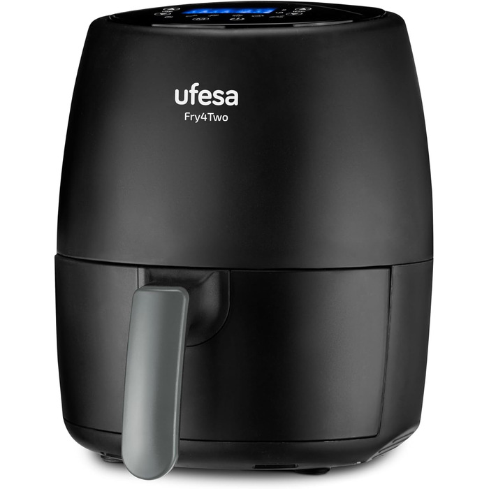 Фритюрниця Ufesa Twist з гарячим повітрям, 2л, 6 програм, 1200W, таймер, 80-200°C, без BPA, антипригарне покриття, Cool-Touch, білий, ексклюзив Amazon