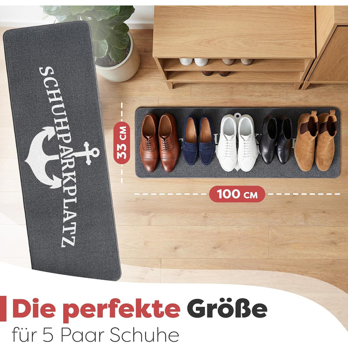 Килимок для дому 40x60 см, стійкий до прання - ідеальний розмір для вхідних дверей. Килимок для прихоплювання бруду, килимок з написом 