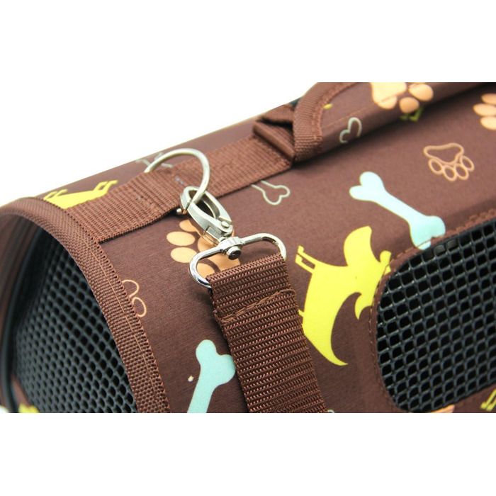 Транспортувальна сумка для тварин BPS, переноска для котів, 3 розміри S/M/L, коричнева (L), BPS-5638N