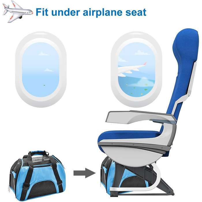 Трансформер для перевезення домашніх тварин: котів, собак, кроликів, хом'яків. Підходить для авіаперельотів. М'яка сумка-переноска з плечовим ремінцем (M - 47x27x28 см, до 5 кг)