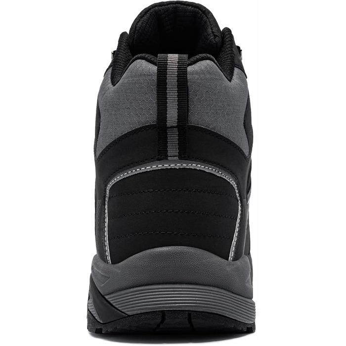 Черевики безпеки LARNMERN для чоловіків та жінок, SRC, антистатичні, з металевим носком, захист від проколів, легкі, комфортні, дихаючі, 49 EU, чорний