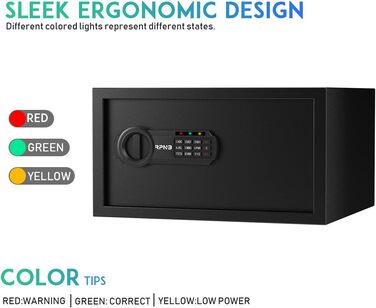 Електронний сейф RPNB Luxus Tresor: сейф для грошей, ювелірних виробів та документів (51 л)