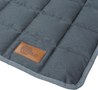 Килимок для собак Your Gear 120x80 см з органічної бавовни Oeko-Tex | Ортопедичний лежак для великих собак, водовідштовхуючий, миючий та стійкий до подряпин. Підходить для дому та вулиці