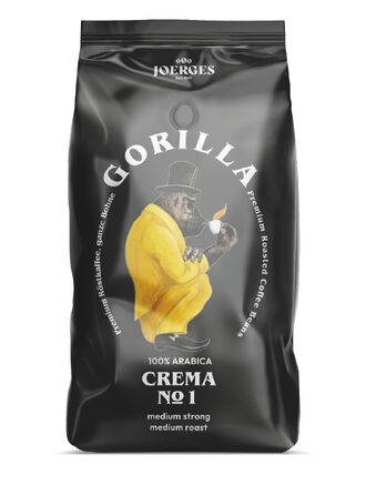 Кава в зернах Joerges Espresso Gorilla Crema No.1, темне обсмаження, 1 кг
