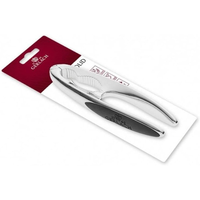 Пресс для часнику Gerlach Ambiente з цинку, сріблястого кольору (Nussknacker)