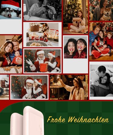 Портативний фотодрук Liene Pearl K100 з 50 аркушами Zink паперу, Bluetooth 5.0, для iOS & Android, рожевий