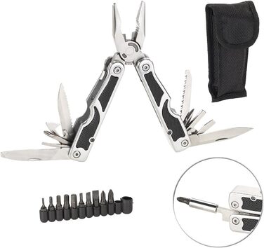 Мультитул Semptec Urban Survival 27-в-1 з нержавіючої сталі: мультиінструмент, набір викруток, чохол на пояс