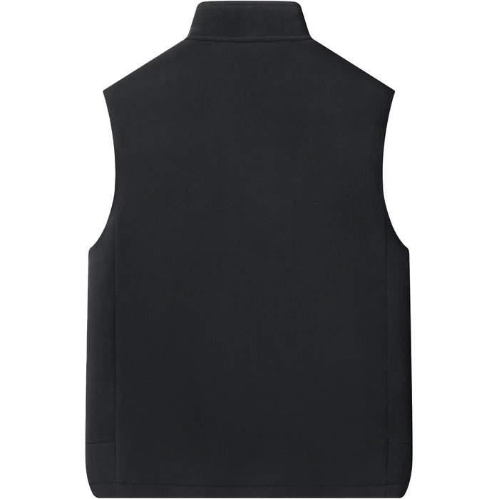 Чоловіча флісова жилетка AIEOE для осені та зими, тепла, з 4 кишенями, стійким коміром, без рукавів, чорна, XL