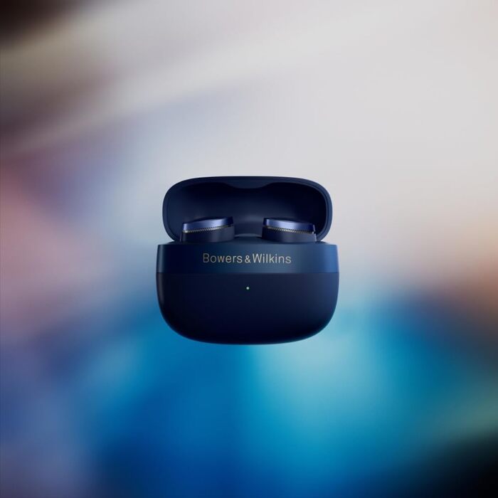 Bowers & Wilkins Pi8 True Wireless навушники Bluetooth з активним шумозаглушенням, AptX, зарядним кейсом – Темно-синій