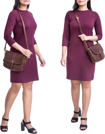 Сумка жіноча STILORD Kira шкіряна вінтажна маленька коричнева (коньяк) для вечірок та міста