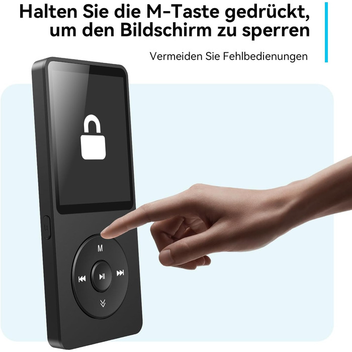 MP3 плеєр AGPTEK 32GB Bluetooth 5.3, 1.8