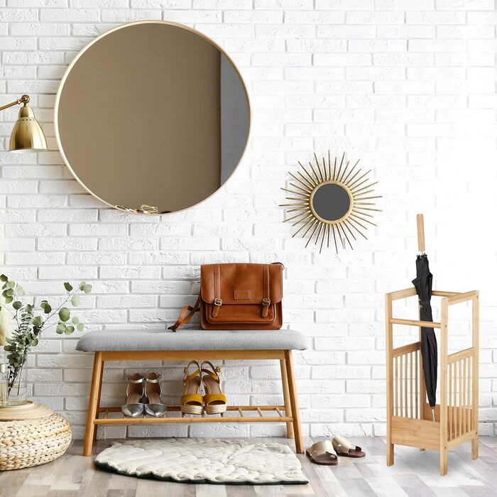 Підставка для парасольок Relaxdays з натурального бамбука, 26.5 x 25 x 64 см