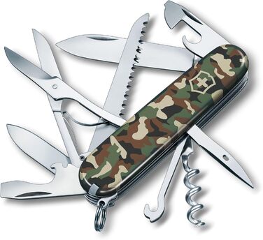 Швейцарський ніж Victorinox Huntsman, 15 функцій, мультитул з лезом, штопором, відкривачкою
