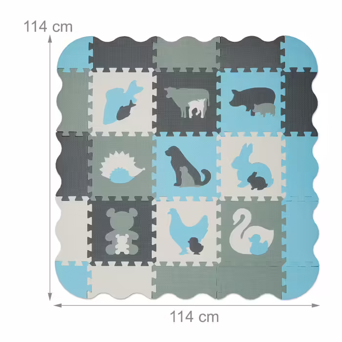 Relaxdays Animal Puzzle Mat