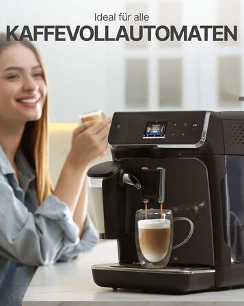 Набір кавових чашок Lemontree 4 шт. 250 мл, з боросилікатного скла, для капучино, лате макіато, 180°C, стійкі до миття в посудомийній машині, професійна якість