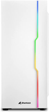 Sharkoon RGB Slider - Білий корпус для ПК, RGB підсвітка