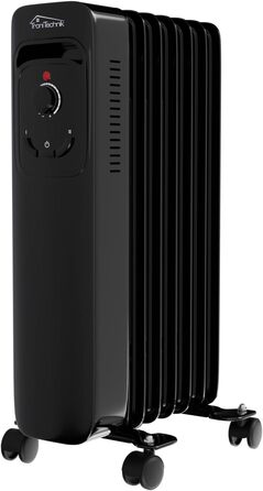 Масляний радіатор Tronitechnik® TT-OR 311: 1500 Вт, 3 режими, термостат, захист від перегріву, чорний