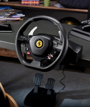 Руль Thrustmaster T80 RW Ferrari 488 GTB для PlayStation - Реалістичне водіння та перемога на трасі