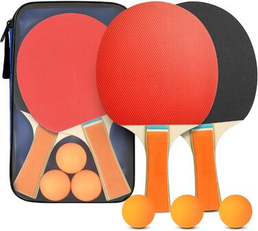 Набір для настільного тенісу Flintronic: 2 ракетки + 3 м'ячі, сумка, для початківців та професіоналів