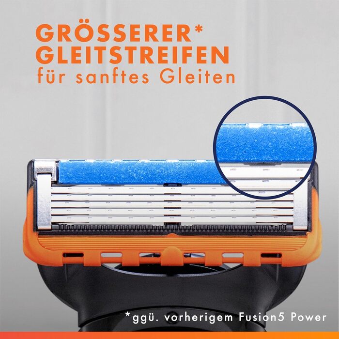 Бритва Gillette Fusion 5 Power для чоловіків, електрична станок для вологого гоління, металева, чорна, 1 шт